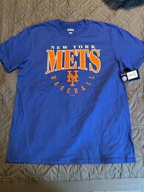 Genuine Merchandise Blue New York Mets Tee with Orange Logo